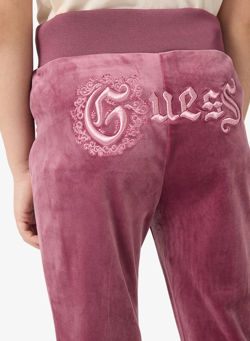 جس بنطلون رياضي مخملي واسع للأطفال - Image 4